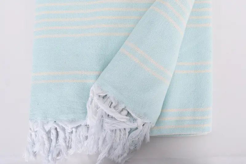Bridal Shower Gift, Decorative Bedspread, Wedding Favors, Boyfriend Gift, Turkish Blanket Throw, 96x70 Cotton Striped Towel, Personalized Blanket - 8