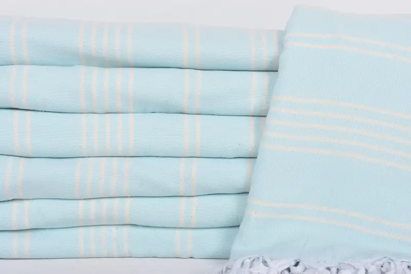 Bridal Shower Gift, Decorative Bedspread, Wedding Favors, Boyfriend Gift, Turkish Blanket Throw, 96x70 Cotton Striped Towel, Personalized Blanket - 2