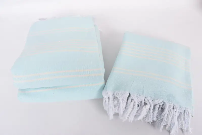Bridal Shower Gift, Decorative Bedspread, Wedding Favors, Boyfriend Gift, Turkish Blanket Throw, 96x70 Cotton Striped Towel, Personalized Blanket - 7