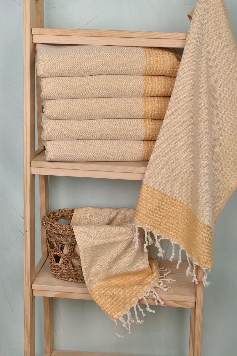Best Wedding Gift, Bathroom Towels, Home Decor Gifts, Monogram Kitchen Towel, Personalized Kitchen Towel, 40x20 Cotton Striped Towel, Bridal Gifts - 3