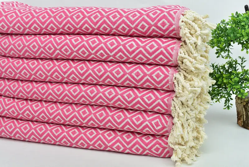 Yoga Towel, Bachelor Gift, Turkish Beach Towel Monogram, Personalized Bridesmaid Gift, Gifts For Him, 70x40 Cotton Diamond Towel, Quick-dry towel - 3