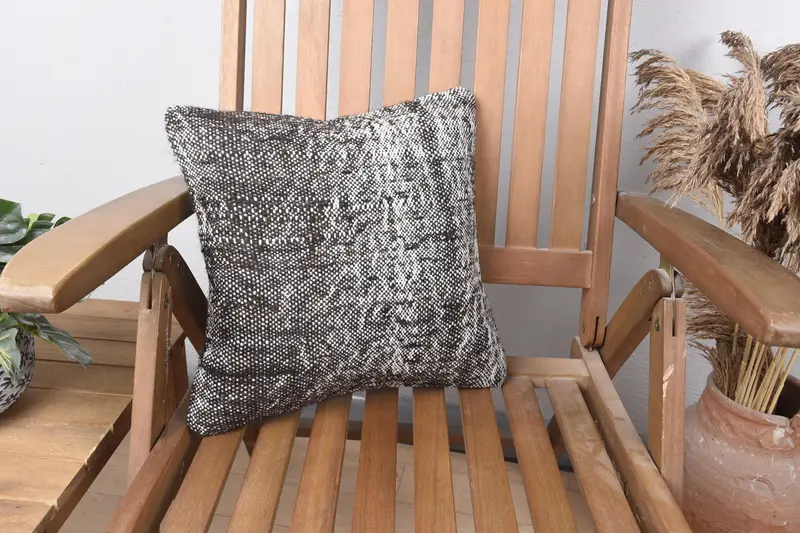 Throw Brown Striped Cushion, Small Square Gift 14x14 inch Home Refresh Pillow Case - 1