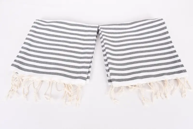Small Bath Towels, Personalized Dish Towel, Decorative Towel, Custom Wedding Gifts, Small Towel, Personalized Hand Towel, 40x18 Cotton Striped Towel - 6