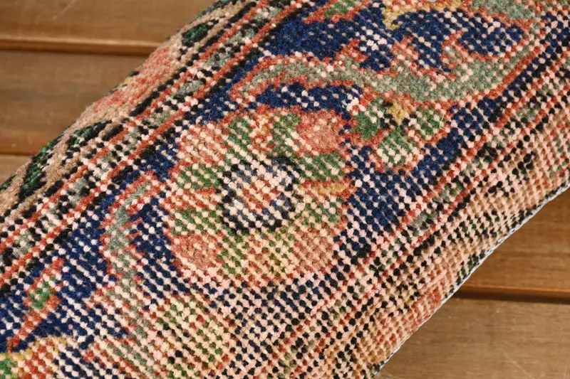 Gift Pillow, Vintage Pillow, Shabby Chic Pillow Cover, Decorative Throw Cushion, Cushion Case, Turkish Pillow, 8x16 Blue Cushion Cover - 3