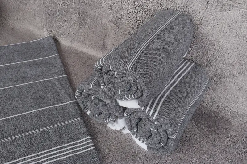 Personalized Wedding Gift, Embroidered Towel, 70x36 Cotton Striped Terry Towel, Beach Towel Personalized, Bathroom Towel, Turkish beach towel - 8
