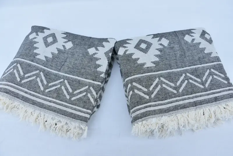 夏のタオル、刺繍タオル、綿タオル、ビーチタオルバルク、74x40コットン幾何学タオル、花嫁の贈り物、ビーチ用の砂のないペシュテマルタオル - 5