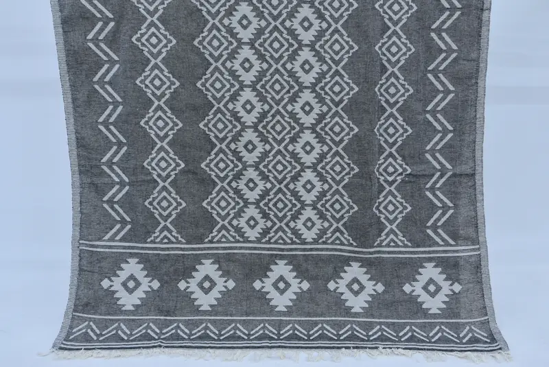 夏のタオル、刺繍タオル、綿タオル、ビーチタオルバルク、74x40コットン幾何学タオル、花嫁の贈り物、ビーチ用の砂のないペシュテマルタオル - 1