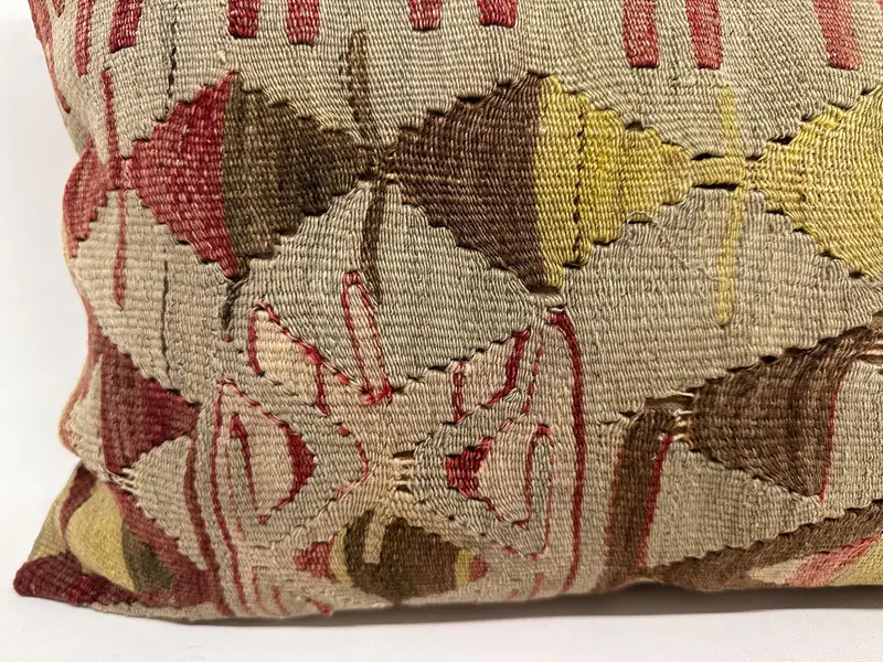 Vintage Pillow, Cushion, Garden Pillow Sham, Pillow for Couch, 16x48 Red Cushion Cover, Vintage Kilim Pillow Cushion, Pillow for Sofa - 3