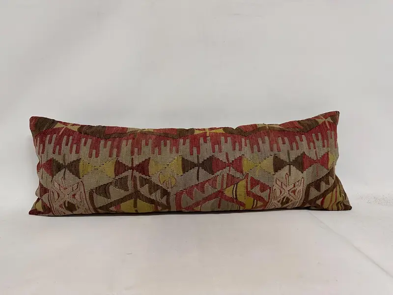 Vintage Pillow, Cushion, Garden Pillow Sham, Pillow for Couch, 16x48 Red Cushion Cover, Vintage Kilim Pillow Cushion, Pillow for Sofa - 1
