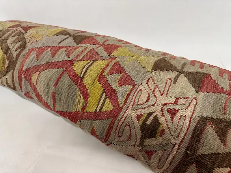 Vintage Pillow, Cushion, Garden Pillow Sham, Pillow for Couch, 16x48 Red Cushion Cover, Vintage Kilim Pillow Cushion, Pillow for Sofa - 5