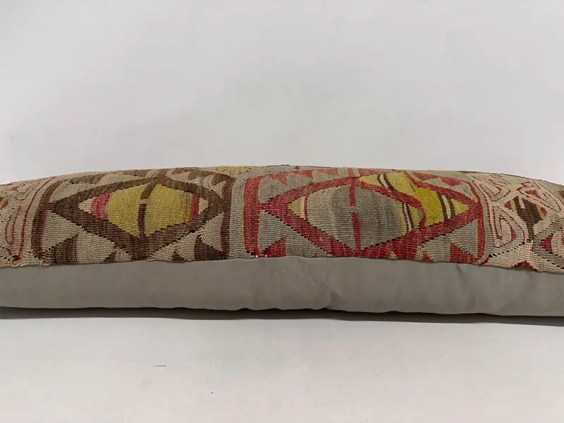 Vintage Pillow, Cushion, Garden Pillow Sham, Pillow for Couch, 16x48 Red Cushion Cover, Vintage Kilim Pillow Cushion, Pillow for Sofa - 4