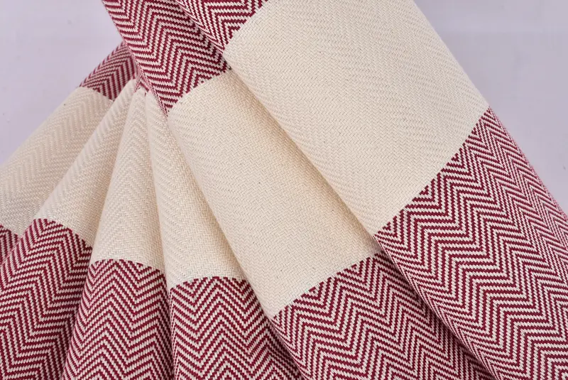 Handmade Gift, Best Friend Gift, Gift For Best Friend, 70x40 Cotton Herringbone Towel, Beach Towel Gift, Sand-resistant Turkish towel for the beach - 5