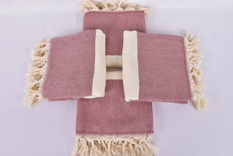 Handmade Gift, Best Friend Gift, Gift For Best Friend, 70x40 Cotton Herringbone Towel, Beach Towel Gift, Sand-resistant Turkish towel for the beach - 6