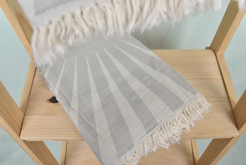 70x36 Cotton Sun Design Towel, Soft towel, Bridal Shower Favors, Embroidered Turkish Towel, Organic Beach Towel, Fouta towel, Bridal Shower Gifts - 6