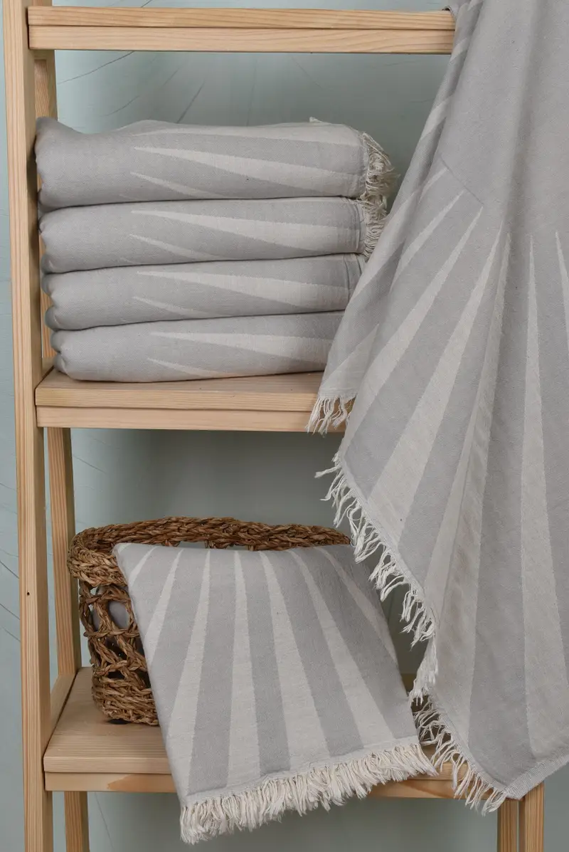 70x36 Cotton Sun Design Towel, Soft towel, Bridal Shower Favors, Embroidered Turkish Towel, Organic Beach Towel, Fouta towel, Bridal Shower Gifts - 4