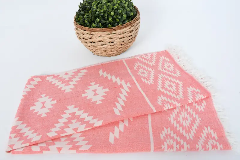 Toalla de mano turca, regalo de mejor amigo, toalla de gimnasia, toalla de kilim de algodón 40x20, toallas de baño, toalla turca personalizada, toalla de mano con monograma - 4
