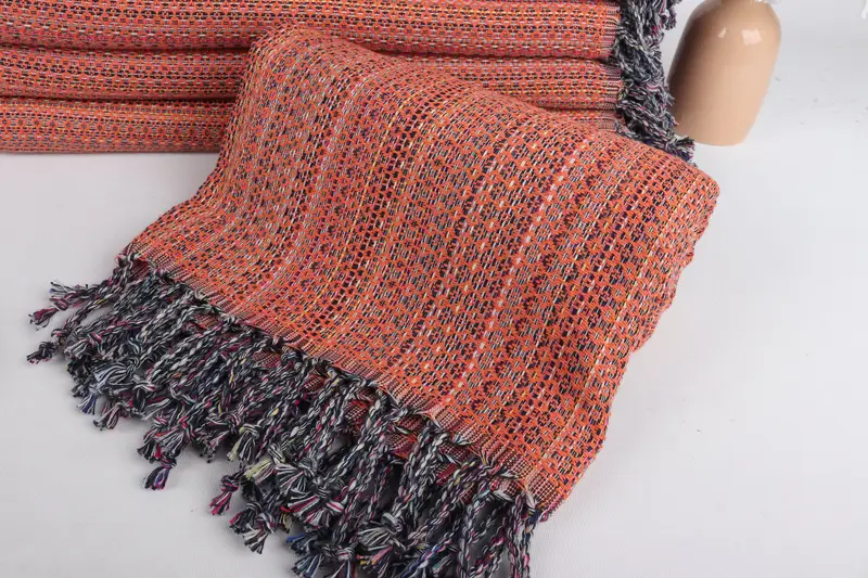 Home Gift, Bridal Shower Gift, 70x40 Cotton Colorful Diamond Towel, Absorbent Turkish towel, Handwoven Turkish bath towel, Best Beach Towel - 4