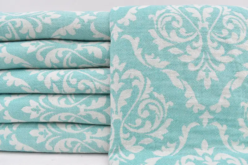 Handmade Gift, Traditional Turkish peshtemal for hammam, Scarf Towel, Embroidery Towels, 68x36 Cotton Baroque Towel, Bridesmaid Gift, Wedding Gift - 1