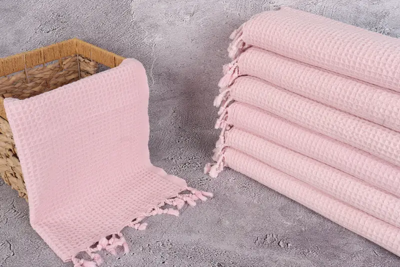 Kitchen Towel, Bridesmaid Towel, Personalized Kitchen Towel, Monogram Towels, Anniversary Gift For Her, Personalized Gift, 40x20 Cotton Waffle Towel - 3