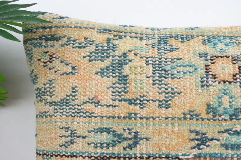 Cushion Case, Bright Pillow Cover, Turkish Bench Pillow Cover, Gift Pillow, Interior Designer Pillow, Boho Pillow, 18x18 Beige Pillow - 2
