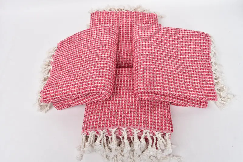 Lightweight towel, Housewarming Gift, Peshtemal Towel, 68x36 Cotton Waffle Towel, Best Friend Gift Ideas, Custom Wedding Towel, Absorbent towel - 6