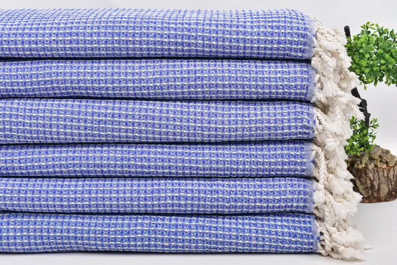 Eco-friendly Turkish peshtemal towel, Personalized Wedding Gift, Turkish Towel USA, 68x36 Cotton Waffle Towel, Gift For Bride, Peshtemal Towel - 3