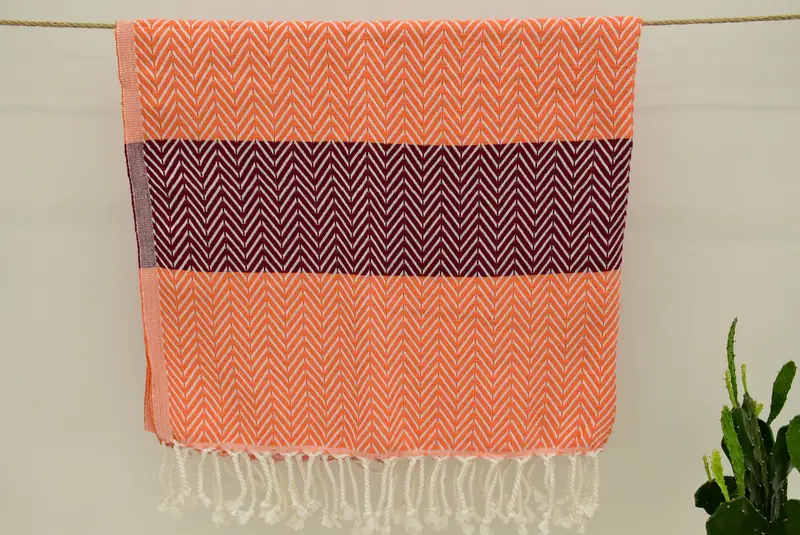 Soft towel, Turkish hand towel, Personalized Gift For Her, Best Friend Gift, 70x40 Cotton Chevron Towel, Spa Gift Towel, Bachelorette Party Items - 6