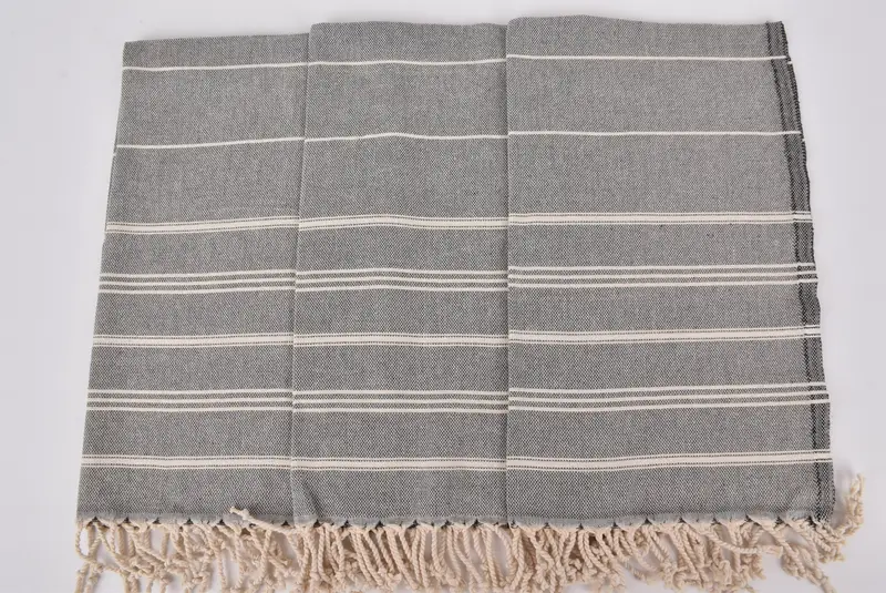 Düğün iyilikleri, bekarlığa veda partisi, monogram havlu, nedime hediyeleri, plaj düğün lehine, özel el havlu, 36x24 pamuklu çizgili havlu - 7