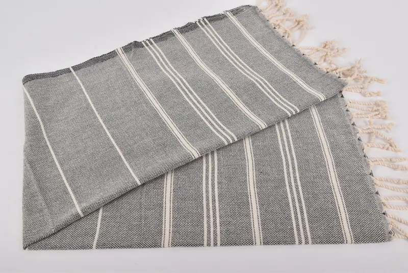 Düğün iyilikleri, bekarlığa veda partisi, monogram havlu, nedime hediyeleri, plaj düğün lehine, özel el havlu, 36x24 pamuklu çizgili havlu - 4