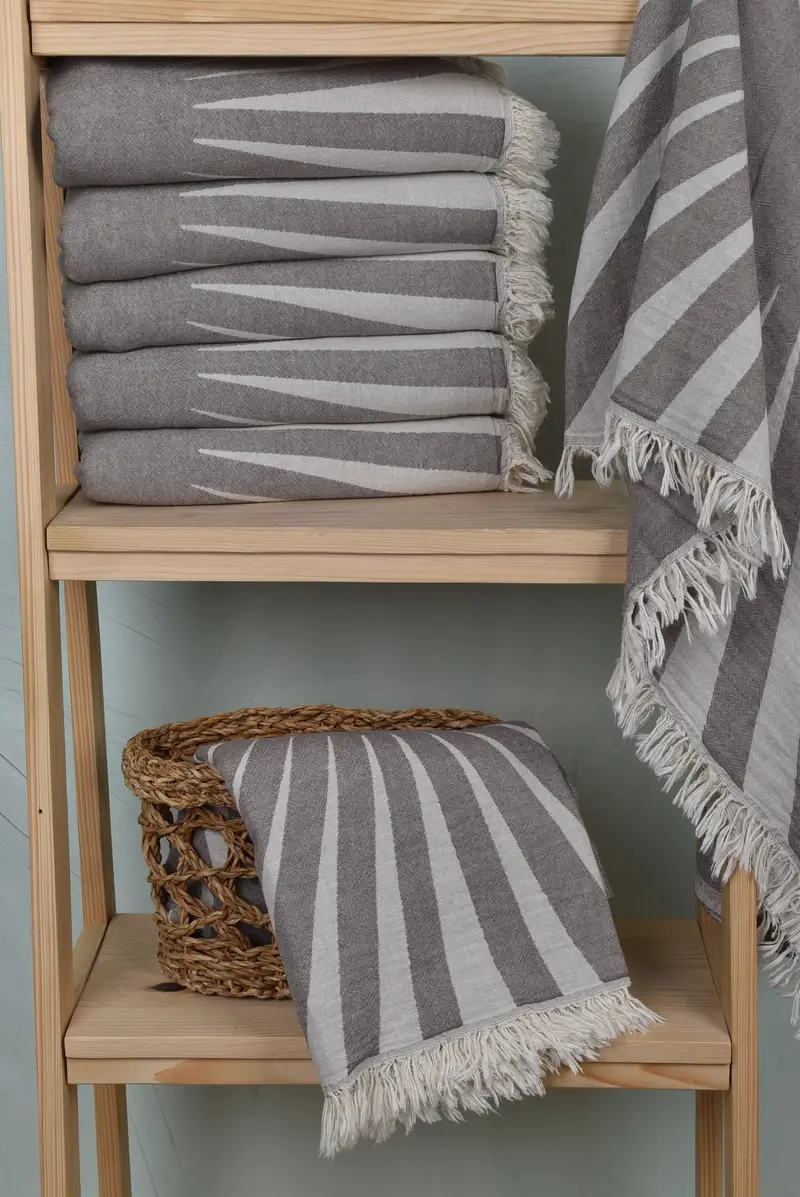 Custom Gift, 70x36 Cotton Sun Design Towel, Wedding Favors, Bachelor Towel, Personalized Towel, Anniversary Gift For Her, Handwoven Turkish Towel - 4