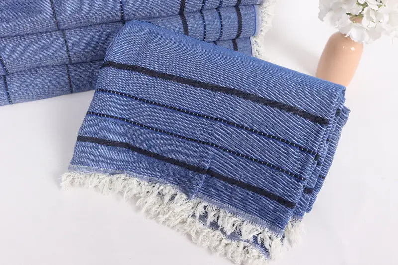 Bachelorette Party Favors, 100x80 Cotton Striped Towel, Bohemian Bedspread, Personalized Home Gift Wedding, Boho Throw Blankets, Throw Blanket Couch - 4