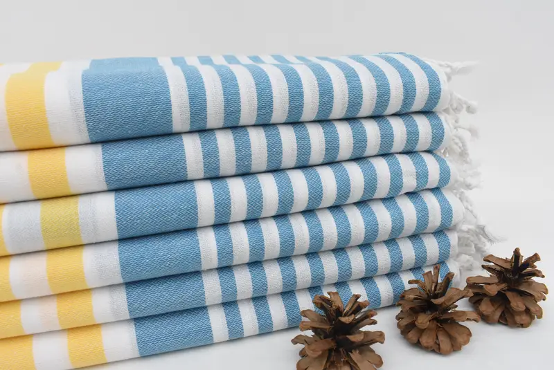 Merry Christmas Gifts, 68x36 Cotton Striped Towel, Sand-free towel, Custom Beach Towel, Scarf Towel, Turkish Towel Beach, Beach Theme Wedding Gift - 2