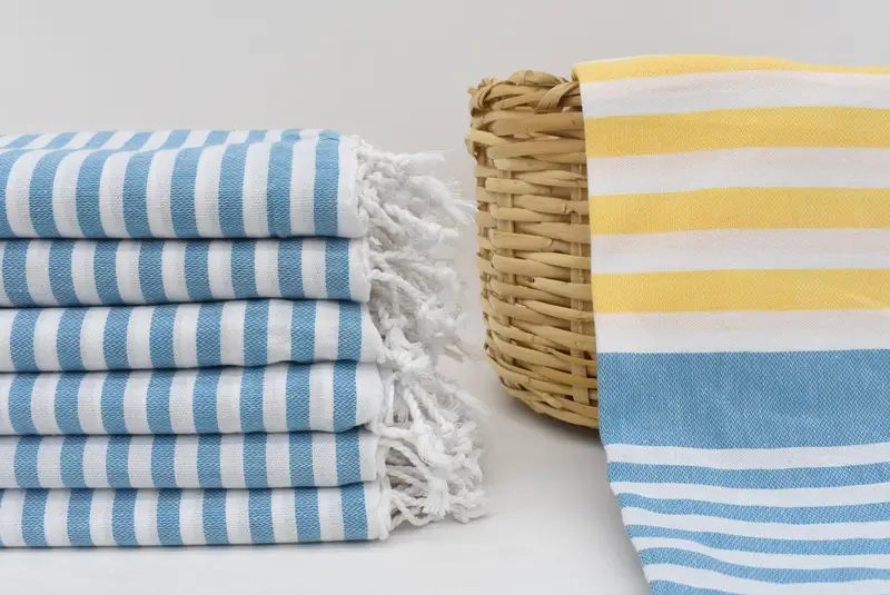 Merry Christmas Gifts, 68x36 Cotton Striped Towel, Sand-free towel, Custom Beach Towel, Scarf Towel, Turkish Towel Beach, Beach Theme Wedding Gift - 1
