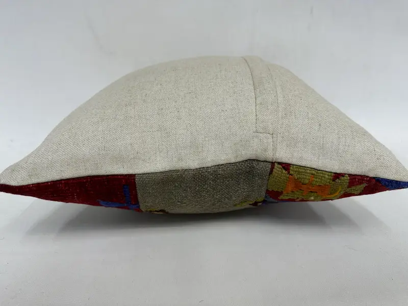 Couch Pillow Cover, Interior Designer Pillow, Pillow, Floor Pillow Case, 18x18 Beige Cushion Cover, Antique Pillows, Kilim Cushion Sham, Pet Cushion - 7