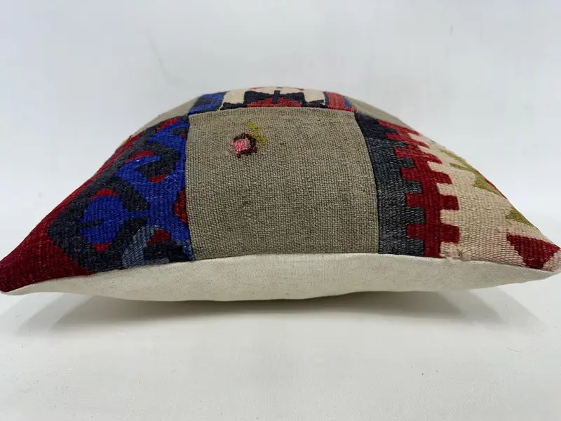 Couch Pillow Cover, Interior Designer Pillow, Pillow, Floor Pillow Case, 18x18 Beige Cushion Cover, Antique Pillows, Kilim Cushion Sham, Pet Cushion - 5