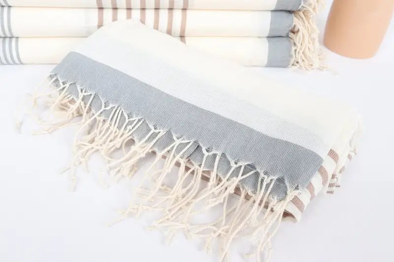 Quick-dry towel, 70x40 Cotton Striped Towel, Personalized Bridesmaid Gift, Unique Wedding Gift, Bachelorette Towel, Valentines Gift, Beach towel - 4