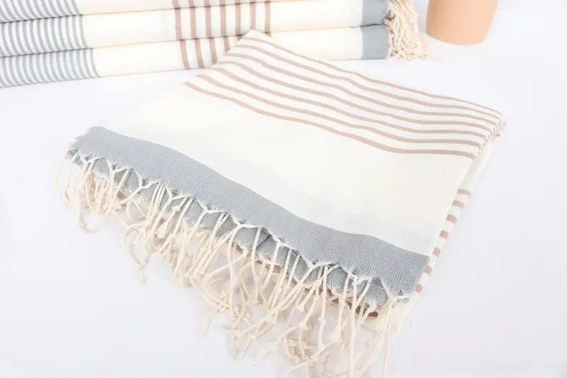Quick-dry towel, 70x40 Cotton Striped Towel, Personalized Bridesmaid Gift, Unique Wedding Gift, Bachelorette Towel, Valentines Gift, Beach towel - 5