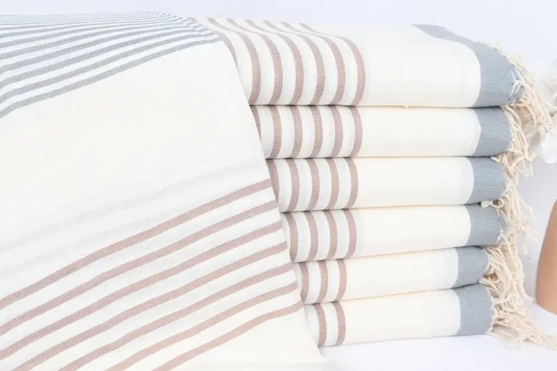 Quick-dry towel, 70x40 Cotton Striped Towel, Personalized Bridesmaid Gift, Unique Wedding Gift, Bachelorette Towel, Valentines Gift, Beach towel - 1