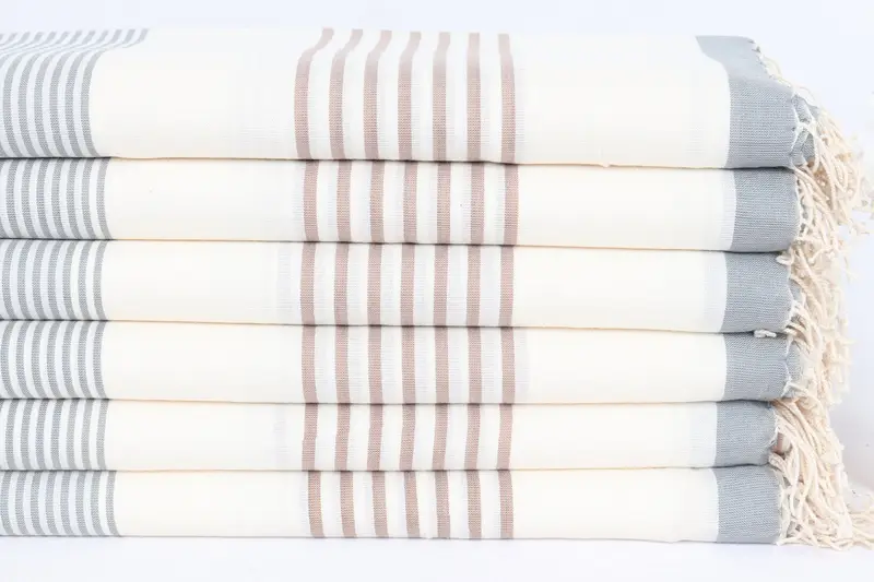 Quick-dry towel, 70x40 Cotton Striped Towel, Personalized Bridesmaid Gift, Unique Wedding Gift, Bachelorette Towel, Valentines Gift, Beach towel - 3