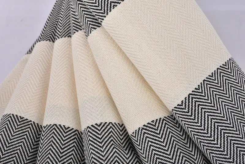 Personalized Bridesmaid Gift, 70x40 Cotton Herringbone Towel, Family Gift, Best Friend Wedding Gift, Lightweight Turkish towel, Personalized Towel - 5
