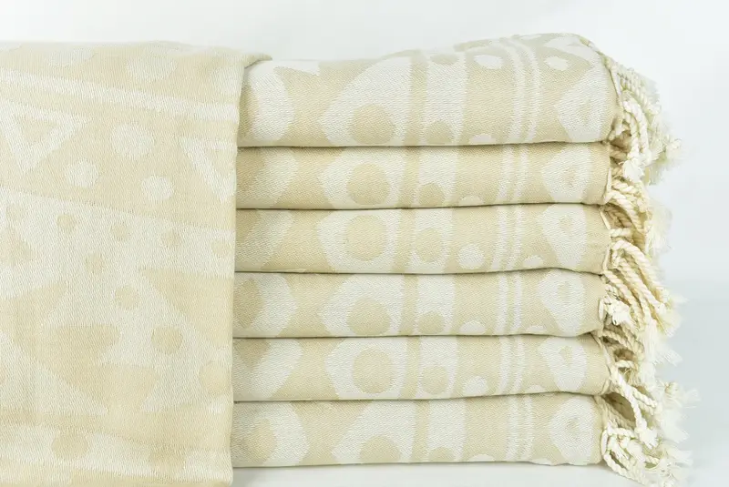 Travel towel, Birthday Gift, Monogrammed Turkish Towel, 70x40 Cotton Round Pattern Towel, Travel Towel, Home Decor Gifts, Best Beach Towel - 3