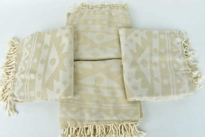 Travel towel, Birthday Gift, Monogrammed Turkish Towel, 70x40 Cotton Round Pattern Towel, Travel Towel, Home Decor Gifts, Best Beach Towel - 8