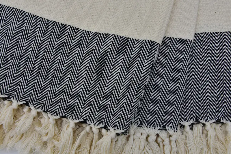 36x18 Cotton Herringbone Towel, Turkish Hand Towel, Wedding Gift Ideas, Wedding Favors, Monogrammed Turkish Towel, Personalized Kitchen Towel - 7