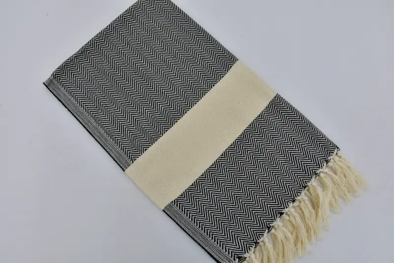 36x18 Cotton Herringbone Towel, Turkish Hand Towel, Wedding Gift Ideas, Wedding Favors, Monogrammed Turkish Towel, Personalized Kitchen Towel - 8