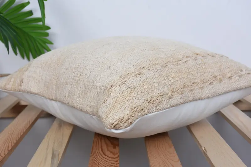 Cushion Case, Interior Designer Pillow, 16x16 Beige Pillow Cover, Antique Pillows, Lounge Throw Pillow, Boho Pillow Sham Cover, Luxury Pillow Case - 6