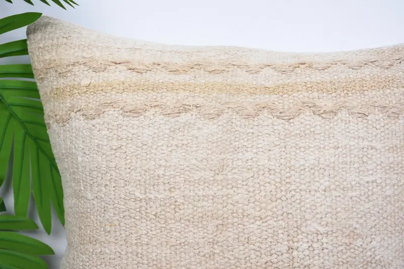 Cushion Case, Interior Designer Pillow, 16x16 Beige Pillow Cover, Antique Pillows, Lounge Throw Pillow, Boho Pillow Sham Cover, Luxury Pillow Case - 2