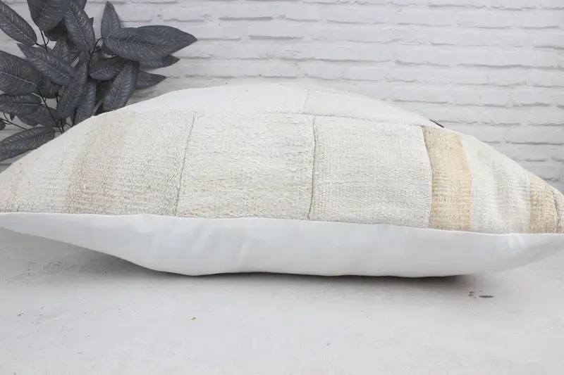 Luxury Cushion Cover, Cushion Case, Vintage Pillow, Boho Pillow Sham Cover, 32x32 White Cushion Case, Boho Pillow, Nomadic Cushion Cover - 5