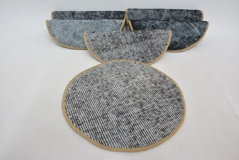 ブルーとブロンズのキリム プレースマット、ユニークなトルコ ダイニング アクセサリー