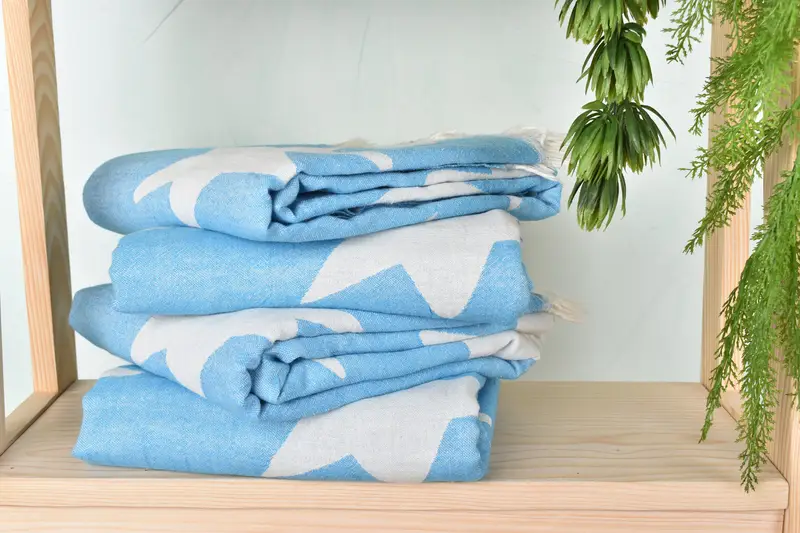 Decorative Towel, Summer Towel, Bathroom Towel, Luxury towel, Best Beach Towel, Bachelor Bachelorette Party Favors, 68x36 Cotton Star Design Towel - 8
