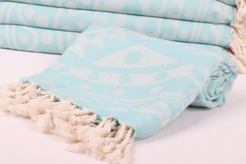 Gift For Her, Turkish bath towel, Xmas Gifts, Gym Towel, Turkish Towel Set, 70x40 Cotton Round Pattern Towel, Personalized Gift, Friends Beach Towel - 5